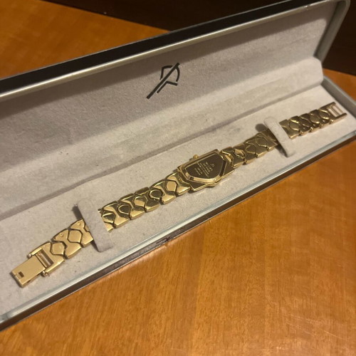 Westar vintage γυναικείο ρολόι Swiss Quartz 18K Gold Electro Plated μπρασελέ σαν καινούργιο