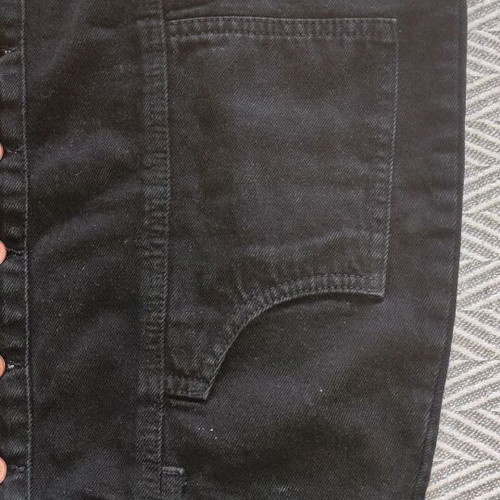 Stradivarius black denim skirt used, size 42