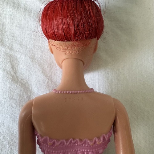 Mattel Disney Ballerina Princess Ariel Doll with Blue Teal Tutu and Pink Top