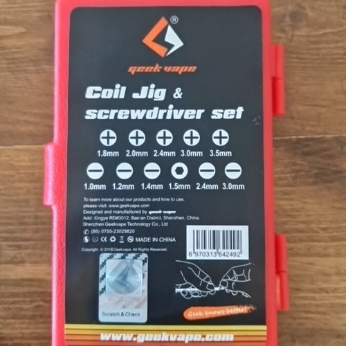 Coil Jig and Screwdriver Set New