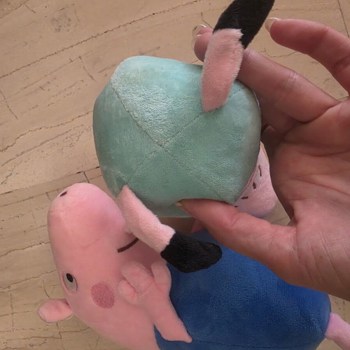George and Daddy Pig plush toys like new, sold together
