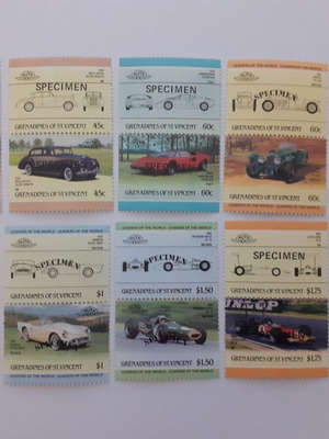 Grenadines of St. Vincent Stamps Specimen Overprint Series New