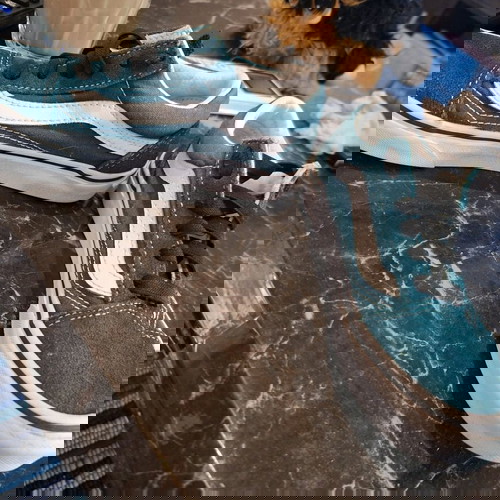 Vans Old Skool πράσινα σουέτ παπούτσια σαν καινούργια, μέγεθος 30