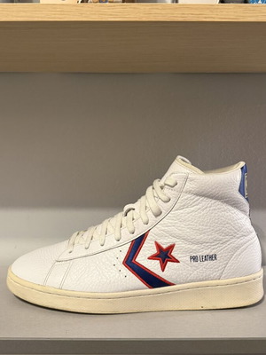 Converse Pro Leather sneakers used, size 45, white and red