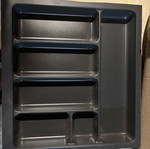 Kitchen organizer tray with four compartments