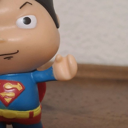 Little Mates Superman PVC figure like new, manga-style