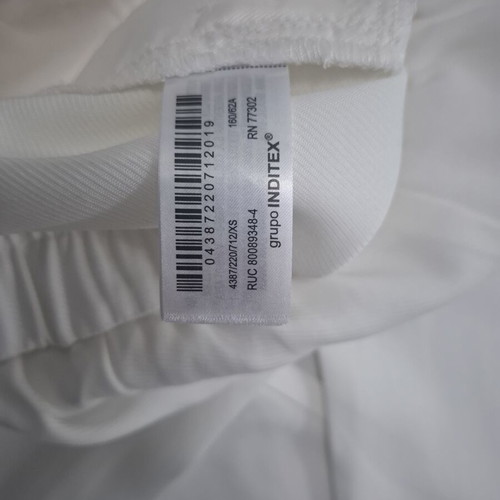 Zara high-waisted white pants with pleats size XS like new