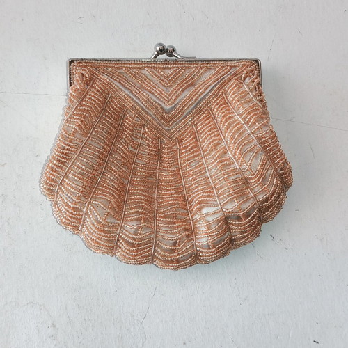 Vintage Bijoux Terner bag with gold beads like new