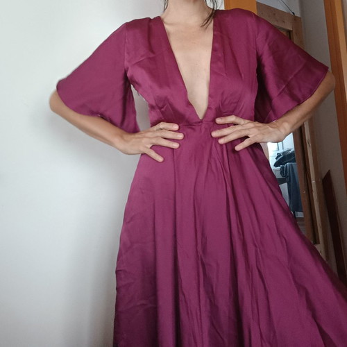 Madame Shou Shou Moule dress magenta new size M
