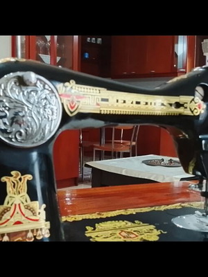 Mersedes sewing machine vintage used with furniture