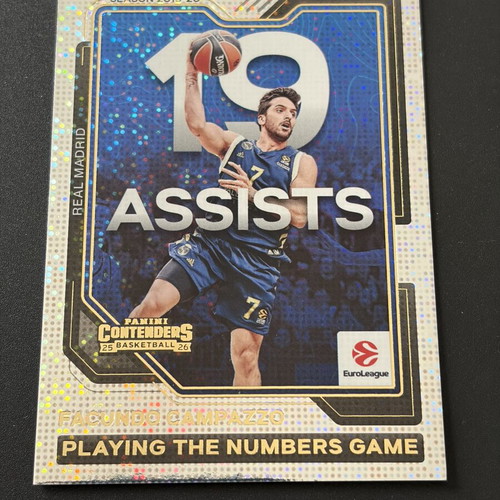 Facundo Campazzo 3-Card Lot new, numbered /25, Panini Euroleague 2025-26