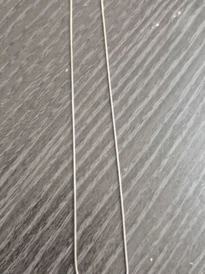 Silver chain pendant necklace used, 40 cm length