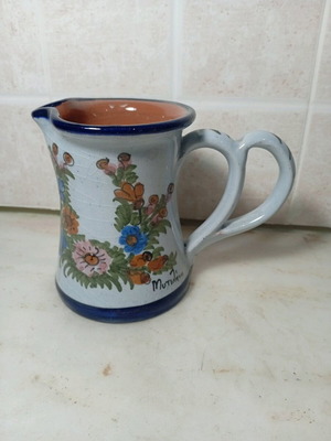 Ceramic jug handmade and traditional with Mytilene inscription, new