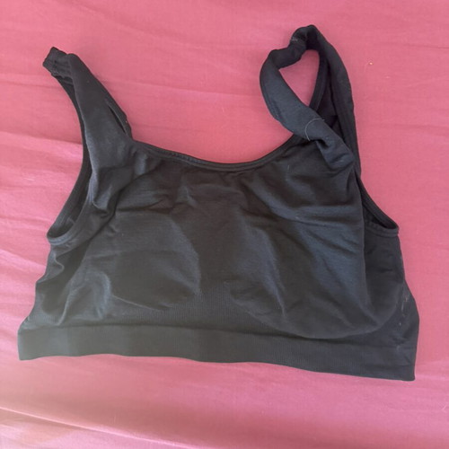 Lycra sports bras used, pack of 8, size L/XL, black