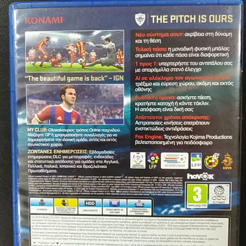 PES 2015 PS4 game, Konami