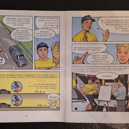 Michelin comic booklet used, Measure Your Tire Pressure 2001