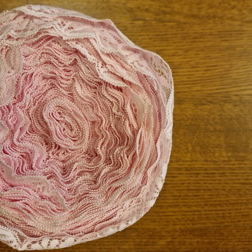 Lace for crafts like new, pink