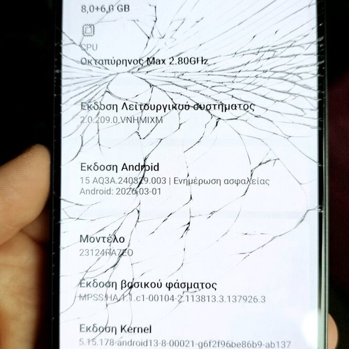 Xiaomi Redmi Note 13 4G 8GB/512GB with broken screen glass