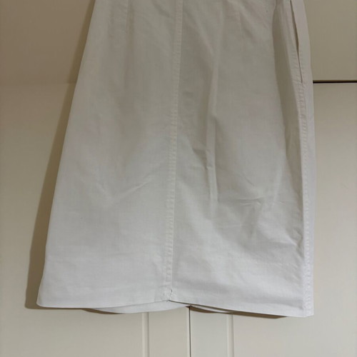 Pencil skirt 100% cotton new, white, size XS