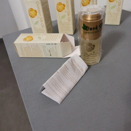 Golden silk oil new, pack of 5 with dark silk and vitamin E