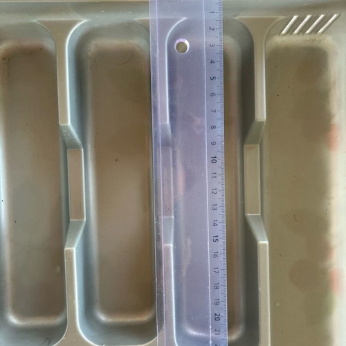 Cutlery tray 6 slots like new, gray
