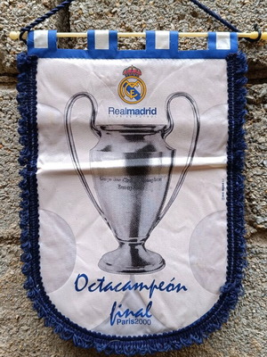 Λάβαρο Ρεάλ Μαδρίτης 2000 Champions League μεταχειρισμένο, γνήσιο