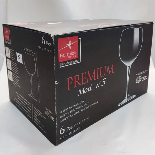 Σετ 6 ποτήρια κόκκινου κρασιού Bormioli Rocco Premium 55 cl καινούργια