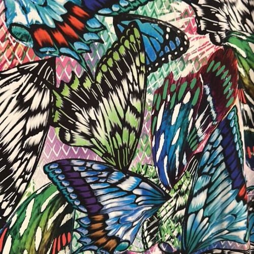 Dress with butterfly pattern like new, colorful, summer style