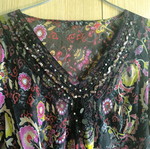 Tunic blouse like new, black and red, size L