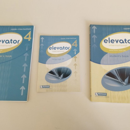 Elevator International 4 Upper-Intermediate Complete Set with Teacher's Book and CD-ROM like new