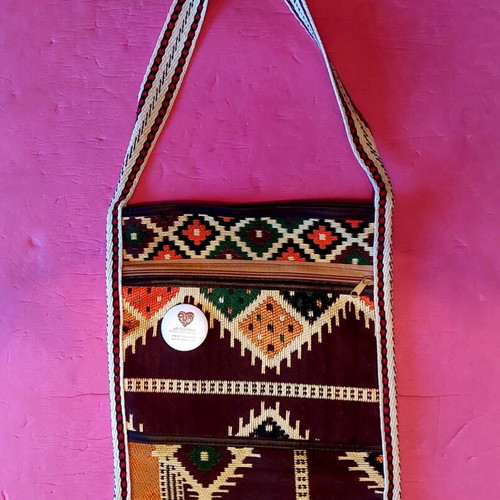 Handmade bag new with leather details