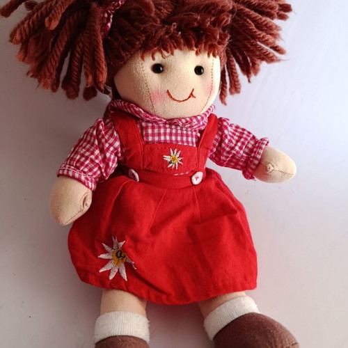 Cloth dolls like new, set of 3, 40, 38 and 32 cm