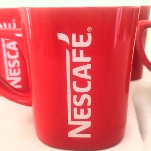 Nescafé Red Mug set of 4 ceramic coffee cups