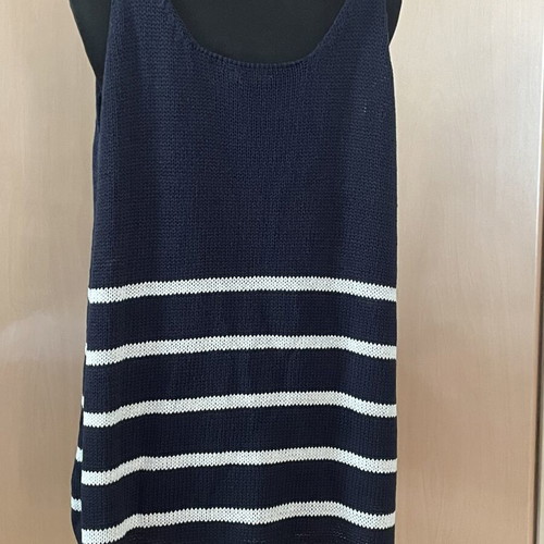 Esmara knitted women's top like new, navy and white stripes, size L