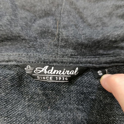 Admiral unisex grey jacket with hood like new