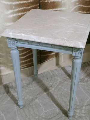 Side tables used with marble tops, set of 2