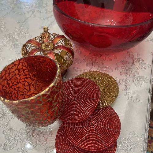 Fruit bowl and candle holder like new
