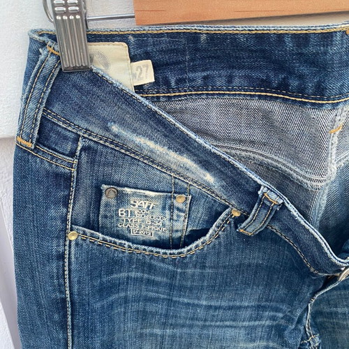 Jean Staff low-rise pants used, blue, size S