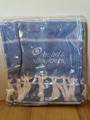 Head & Shoulders beach towel, 100% cotton, sealed