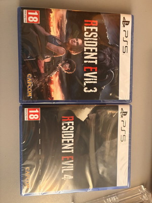 Resident Evil 3 and 4 PS5 games, sealed bundle