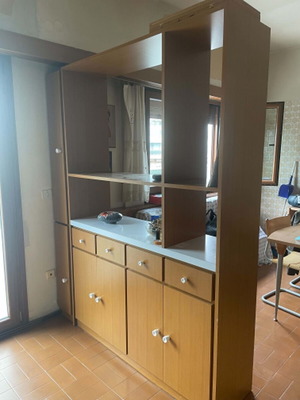 Complete kitchen cabinets used with countertop and extra storage