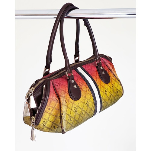 L.A.M.B Gwen Stefani shoulder bag used, vintage, 40 cm, rasta colors