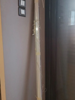 Roman curtain mechanism 140 cm white like new