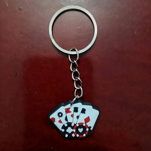 Casino keychains new, set of 9 leather