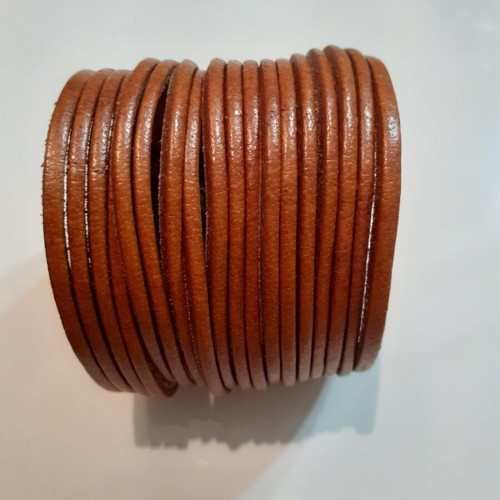 Multi-Strand Leather Cuff Bracelet, brown