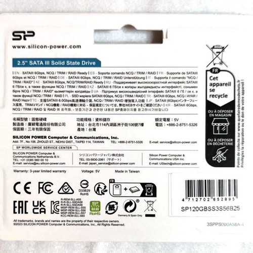 Silicon Power S56 120Gb SATA3 2.5" SSD new sealed