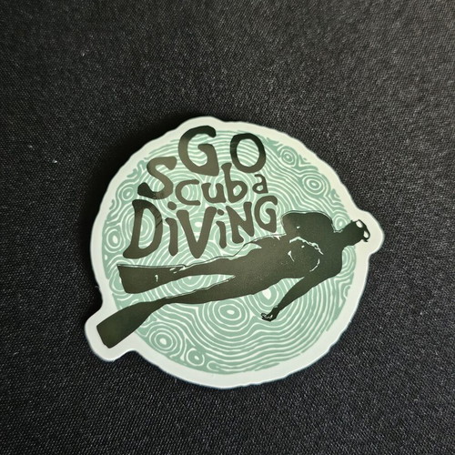 Go Scuba Diving Sticker new