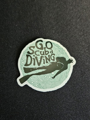 Go Scuba Diving Sticker new