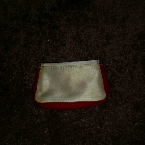 Christian Dior wallet like new, beige with red accents
