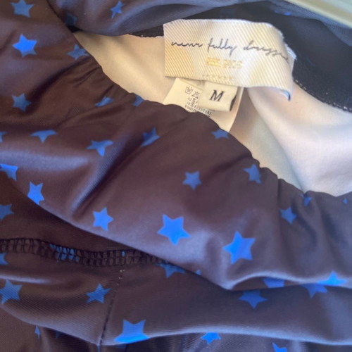Leggings dark blue with stars new size M